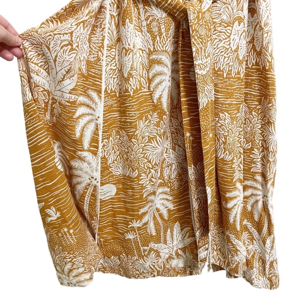 H&M bohemian woman’s dress. Tropical- linen-blend Bohemian summer - Picture 4 of 9